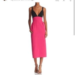 GORGEOUS JILL STUART colorblock cocktail midi dress